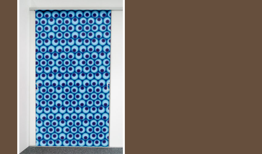 Verwirrendes Spiel in blau mit 3D Wirkung - die Farbgestaltung kann auf Wunsch angepasst werden (Bild-Nr. 0200567)

