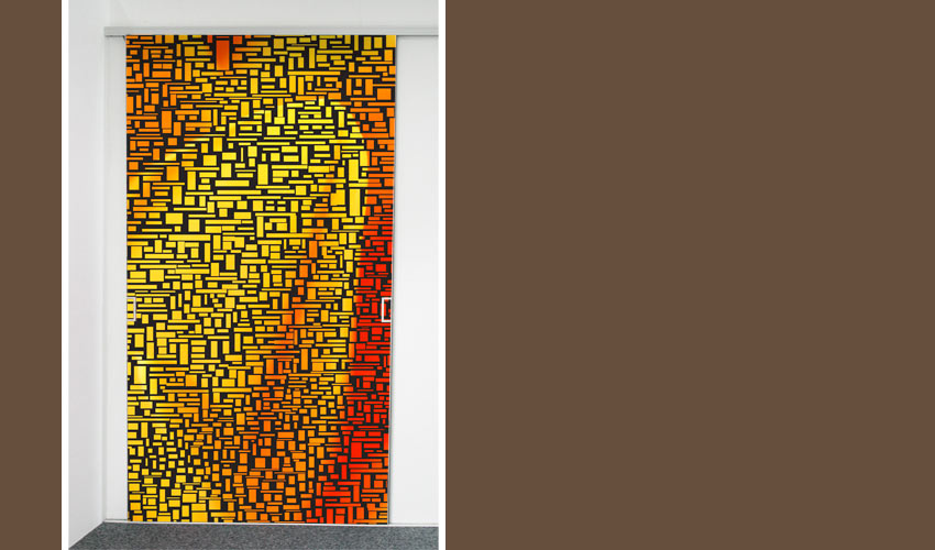 Mosaik in rot-gelb Tnen (Bild-Nr. 0200540)

