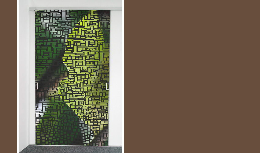 Mosaik mit grnem Blattwerk - Mosaike laden zum Entdecken ein. (Bild-Nr. 0200542)

