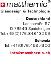 anschrift Matthernic Glasdesign und Technologie  Schwarz- & Weisstöne